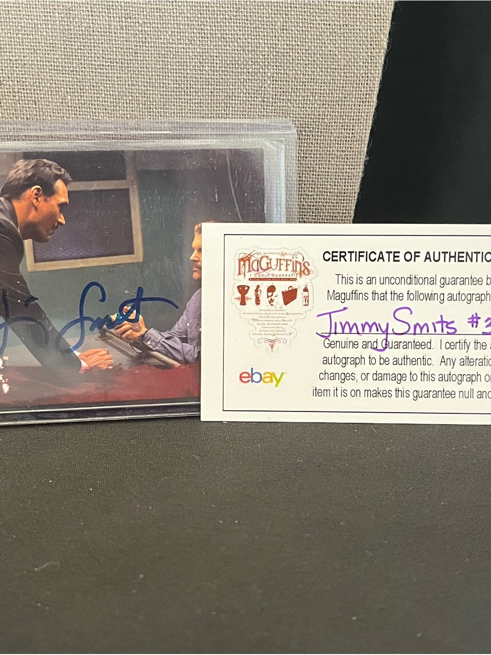 2010 Dexter Jimmy Smits Autographed Collectors Card with COA